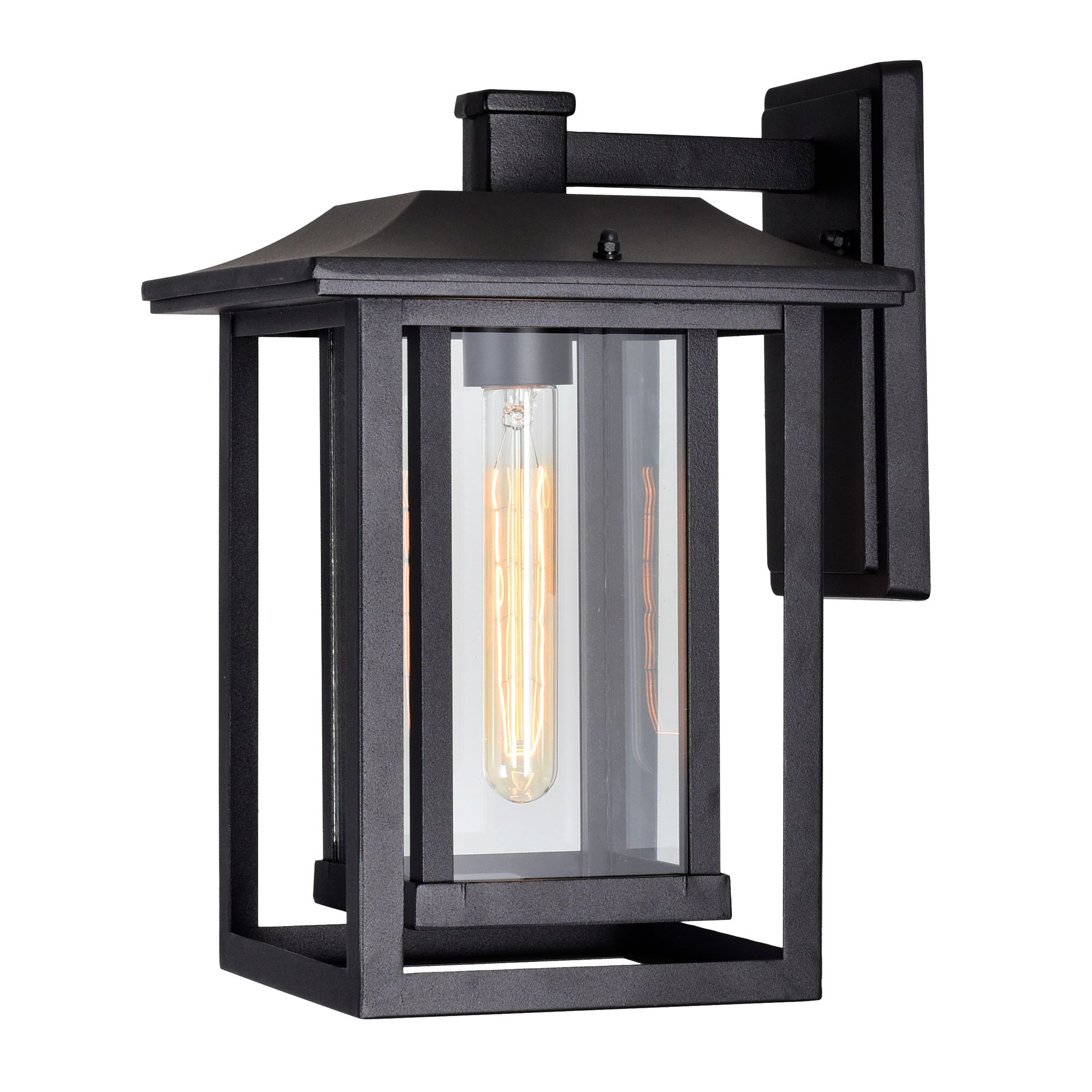 Image 5 CWI Lighting Winfield 13 1/2" High Black Finish Outdoor Wall Light more views