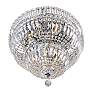 3_CWI Stefania 24" Wide 9-Light Chrome and Crystal Bowl Ceiling Light more views