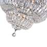 4_CWI Stefania 24" Wide 9-Light Chrome and Crystal Bowl Ceiling Light more views