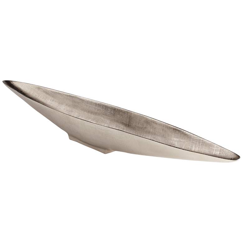 Image 1 Cyan Design 40" Wide Gondola Textured Nickel Modern Tray