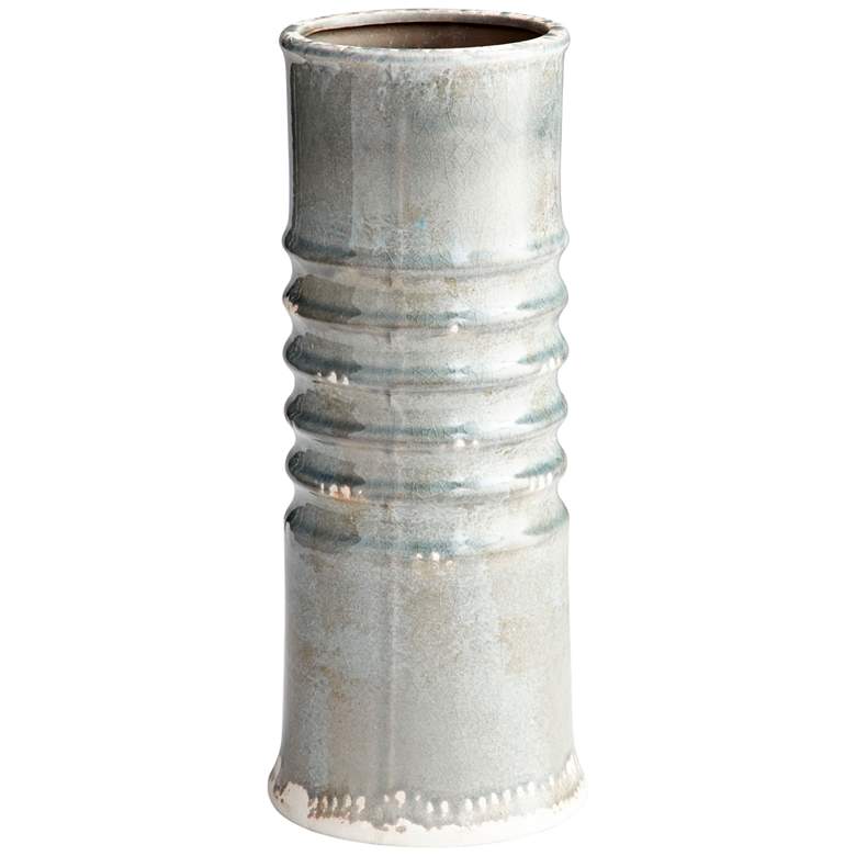 Image 1 Cyan Design Accordion Green Crackle 16" High Small Planter