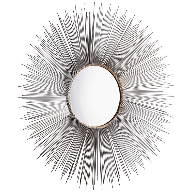 Image 1 Cyan Design Aludra Zinc Antique 45 1/2" Round Wall Mirror