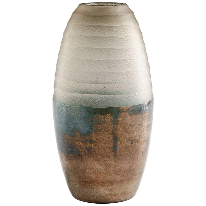 Image 1 Cyan Design Around The World 11 1/2" High Bronze Glass Vase
