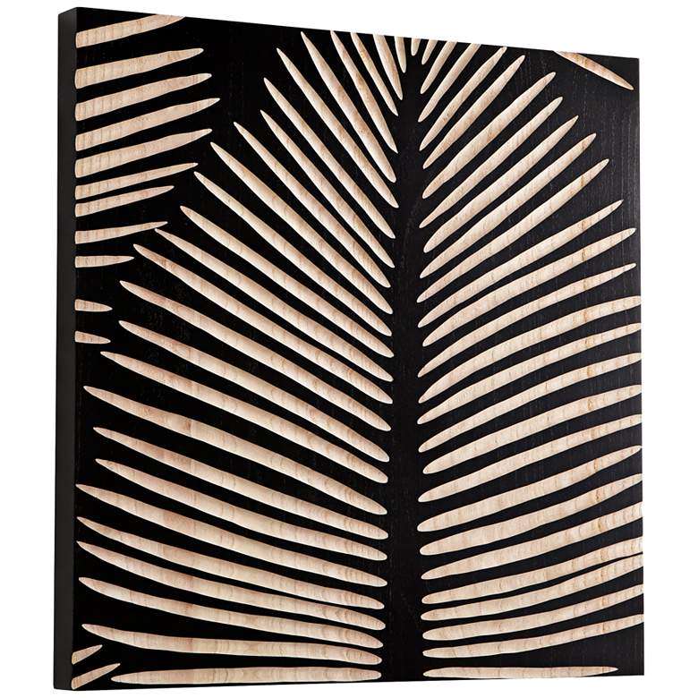 Image 1 Cyan Design Aruba Black 23 3/4" Square Wood Wall Art