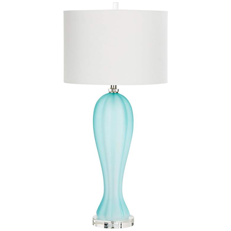 Image 1 Cyan Design Aubrey Blue-Green Glass Table Lamp