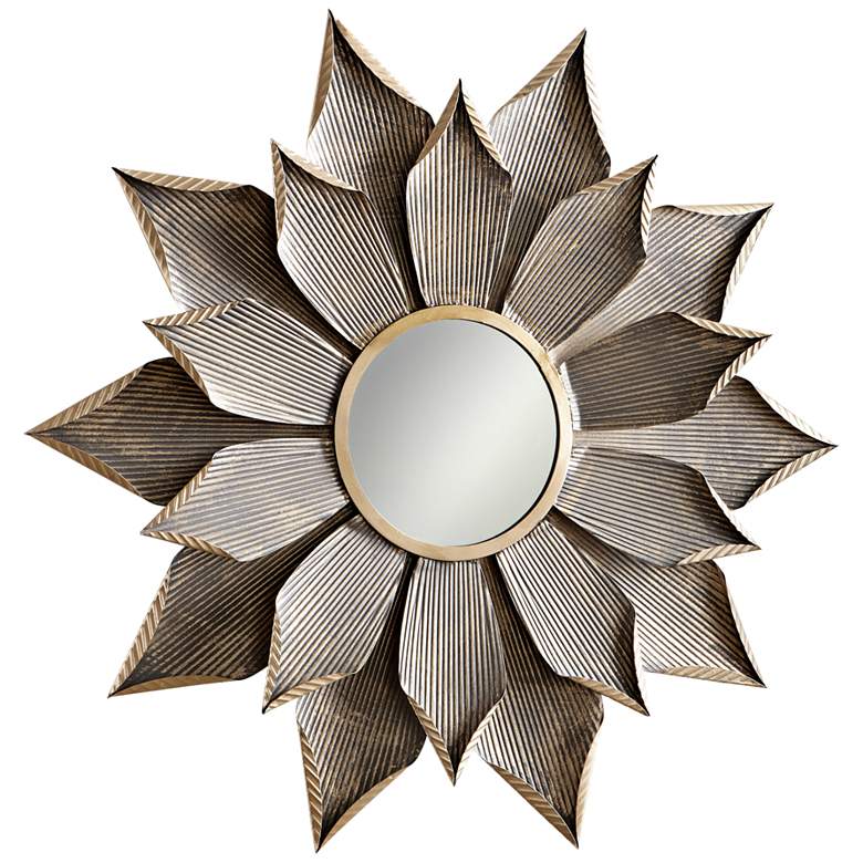 Image 1 Cyan Design Blossom Graphite 50 1/4 inch Round Wall Mirror