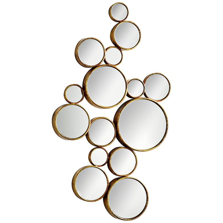 Image 1 Cyan Design Bubbles Gold 24" x 41" Wall Mirror