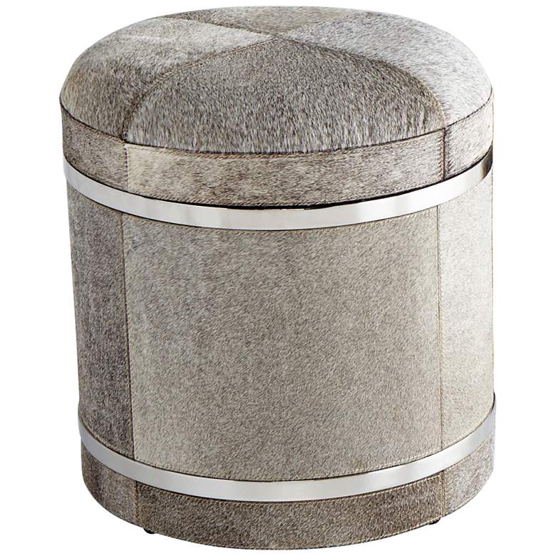 Image 1 Cyan Design Casselton 18" Gray Accent Stool
