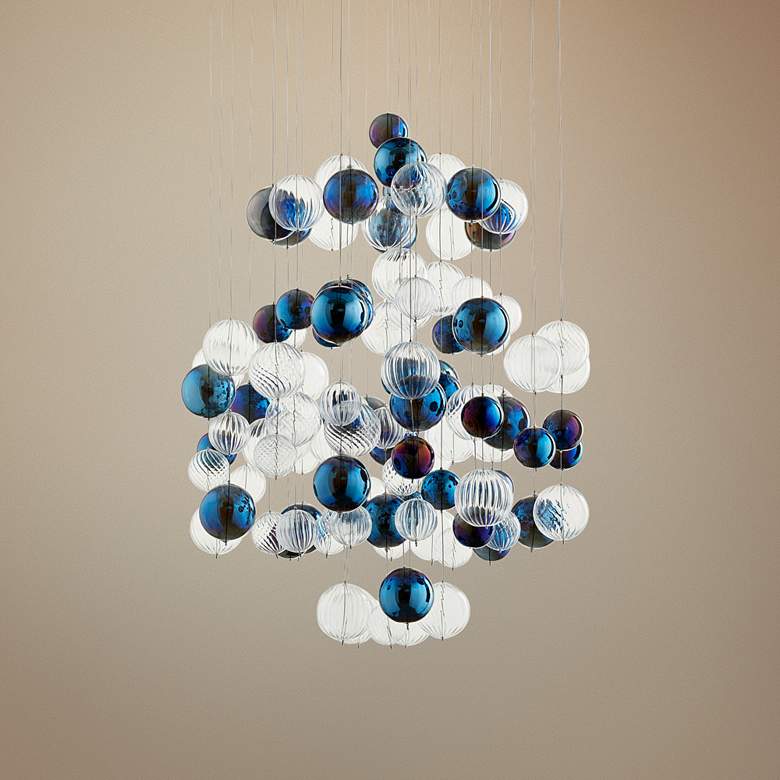 Image 1 Cyan Design Champagne Circus 24" Wide Chrome Pendant Light