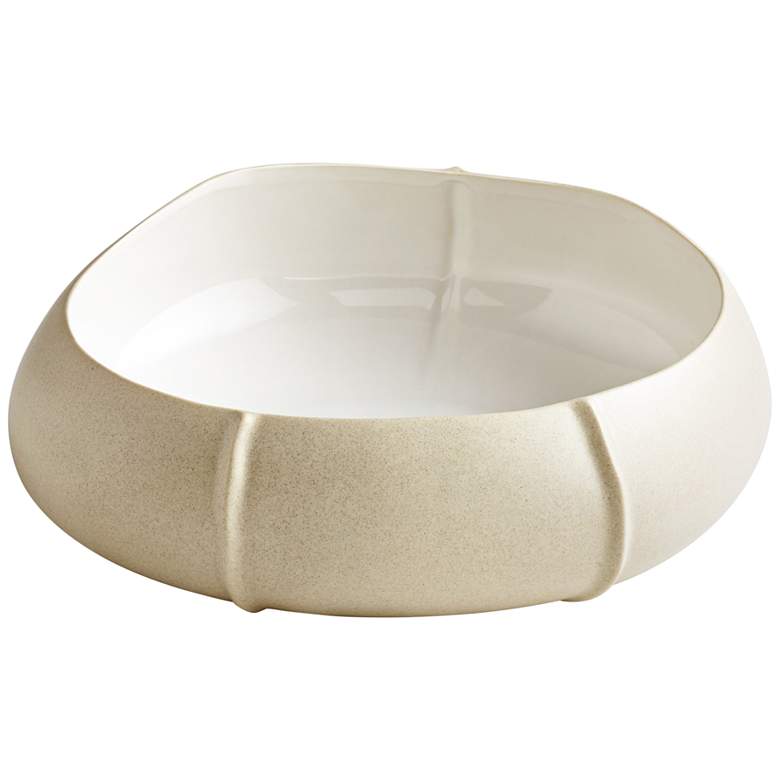 Image 1 Cyan Design Cotton Small Gloss White Ceramic Bowl