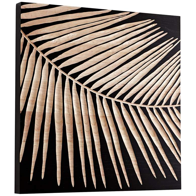 Image 1 Cyan Design Destin Black 23 3/4" Square Wood Wall Art