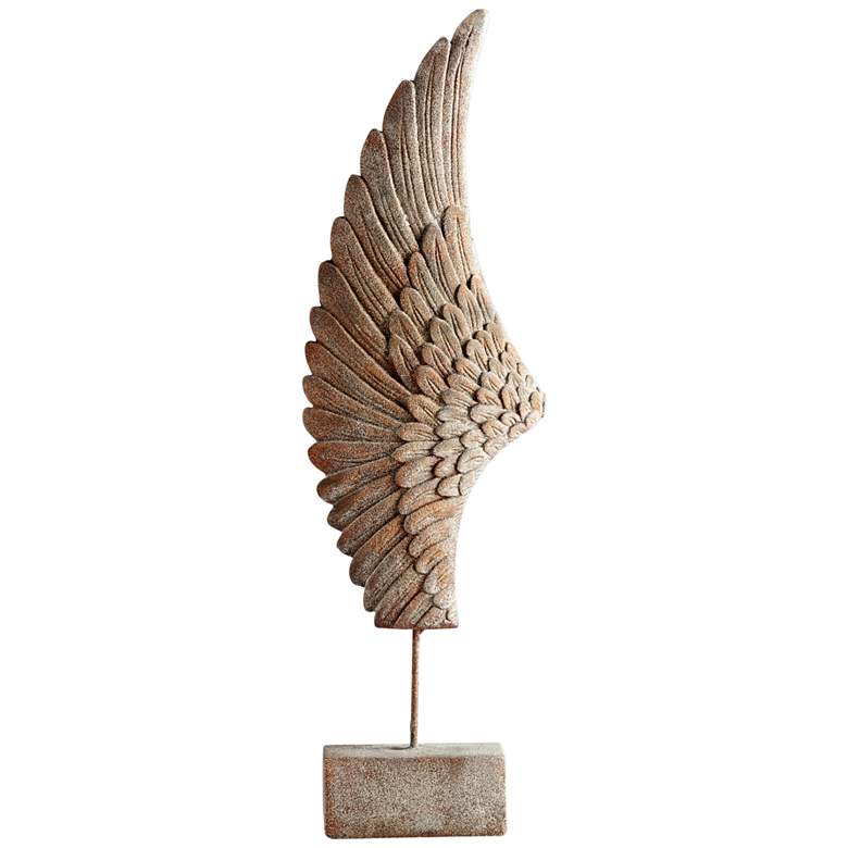 Image 1 Cyan Design Feathers Of Flight Left 36"H Rustic Sculpture