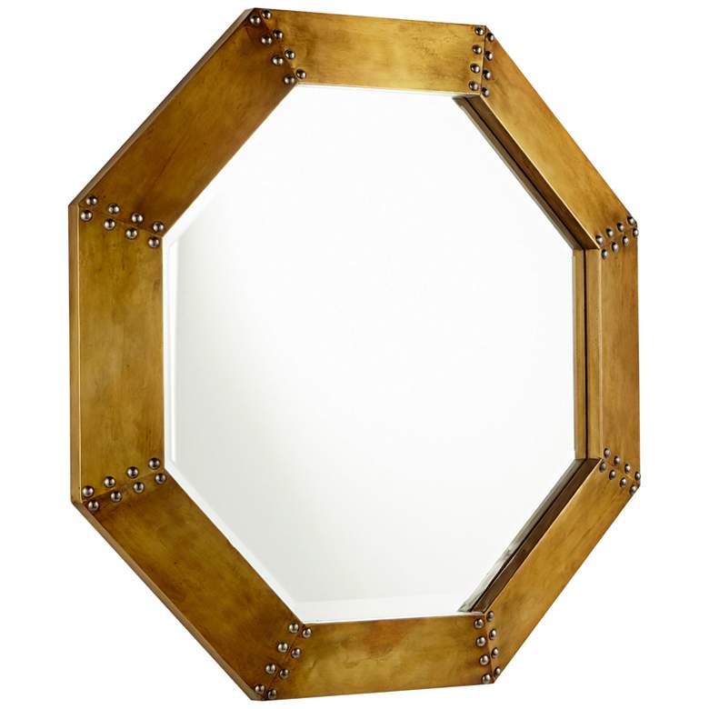 Image 1 Cyan Design Gold 27 3/4 inch x 27 3/4 inch Octagon Wall Mirror