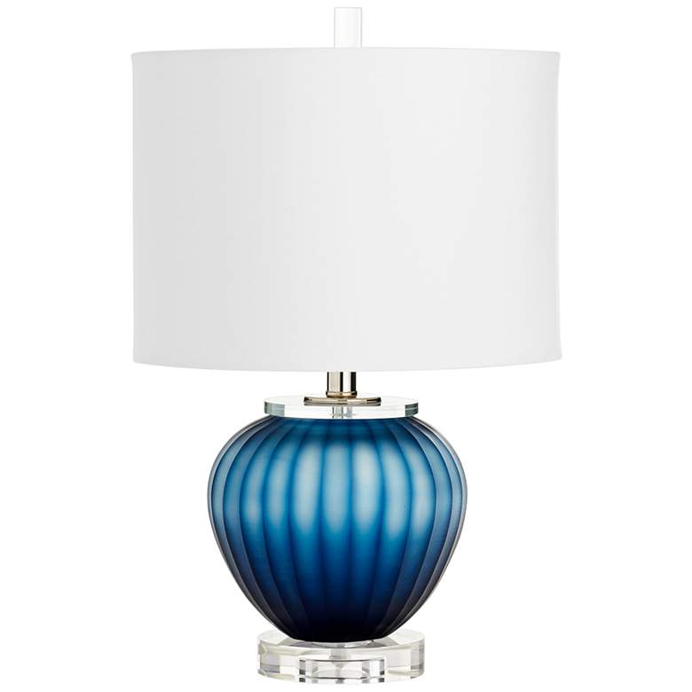 Image 1 Cyan Design Halden Blue Glass Table Lamp