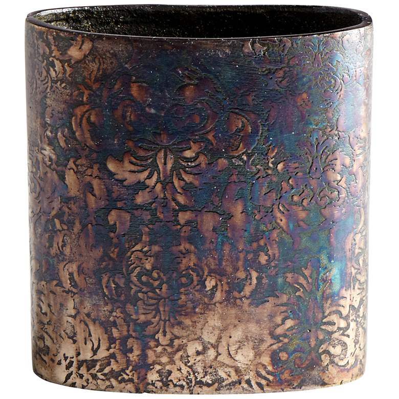 Image 1 Cyan Design Inscribed 6 1/4 inch High Small Bronze Patina Vase