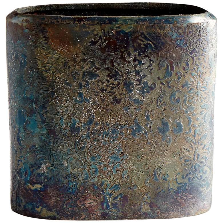 Image 1 Cyan Design Inscribed 7 1/4" High Large Bronze Patina Vase