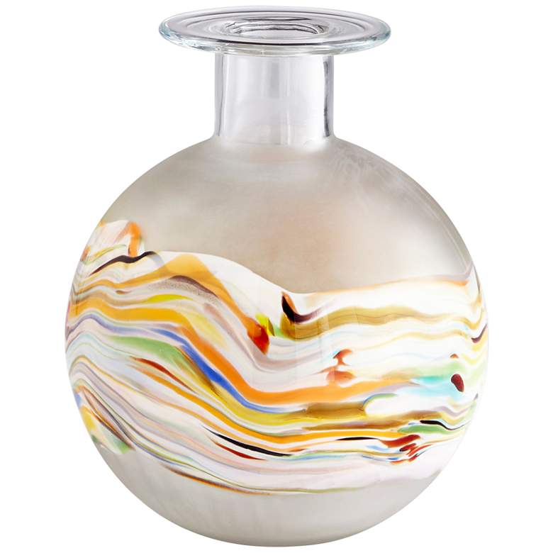 Image 1 Cyan Design Kimbie Large 12 inch High Multi-Color Glass Vase