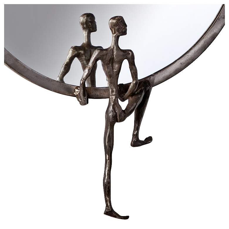 Image 2 Cyan Design Kobe I Raw Steel 18" x 24 1/2" Wall Mirror more views