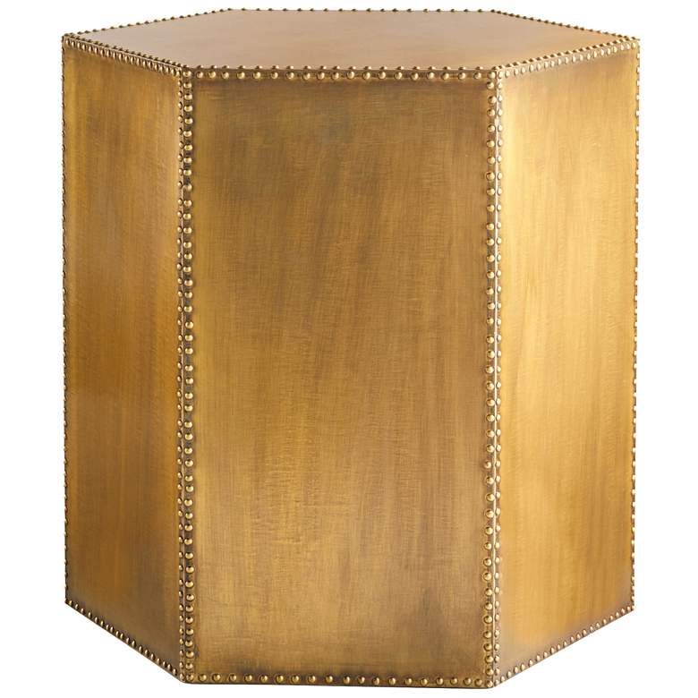 Image 1 Cyan Design Korio 18" Wide Aged Brass Bunching Accent Table
