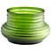 Cyan Design Leo 8 1/2" Wide Small Ribbed Green Glass Vase