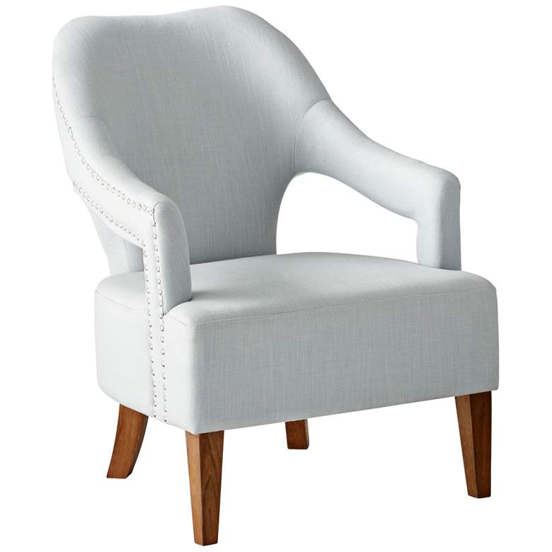 Image 1 Cyan Design Opal Throne Pearl Linen Armchair