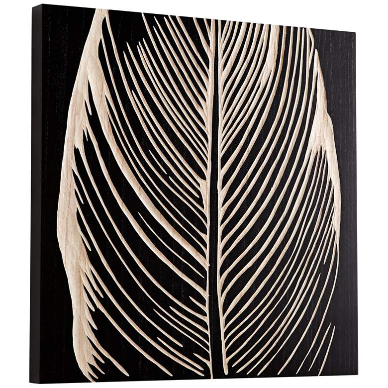 Image 1 Cyan Design Pompano Black 23 3/4" Square Wood Wall Art