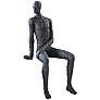 Cyan Design Posing Man 11" High Black Finish Shelf Decor Sculpture