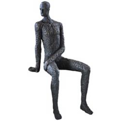Cyan Design Posing Man 11" High Black Finish Shelf Decor Sculpture