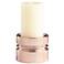 Cyan Design Sanguine 4 3/4" High Copper Pillar Candle Holder