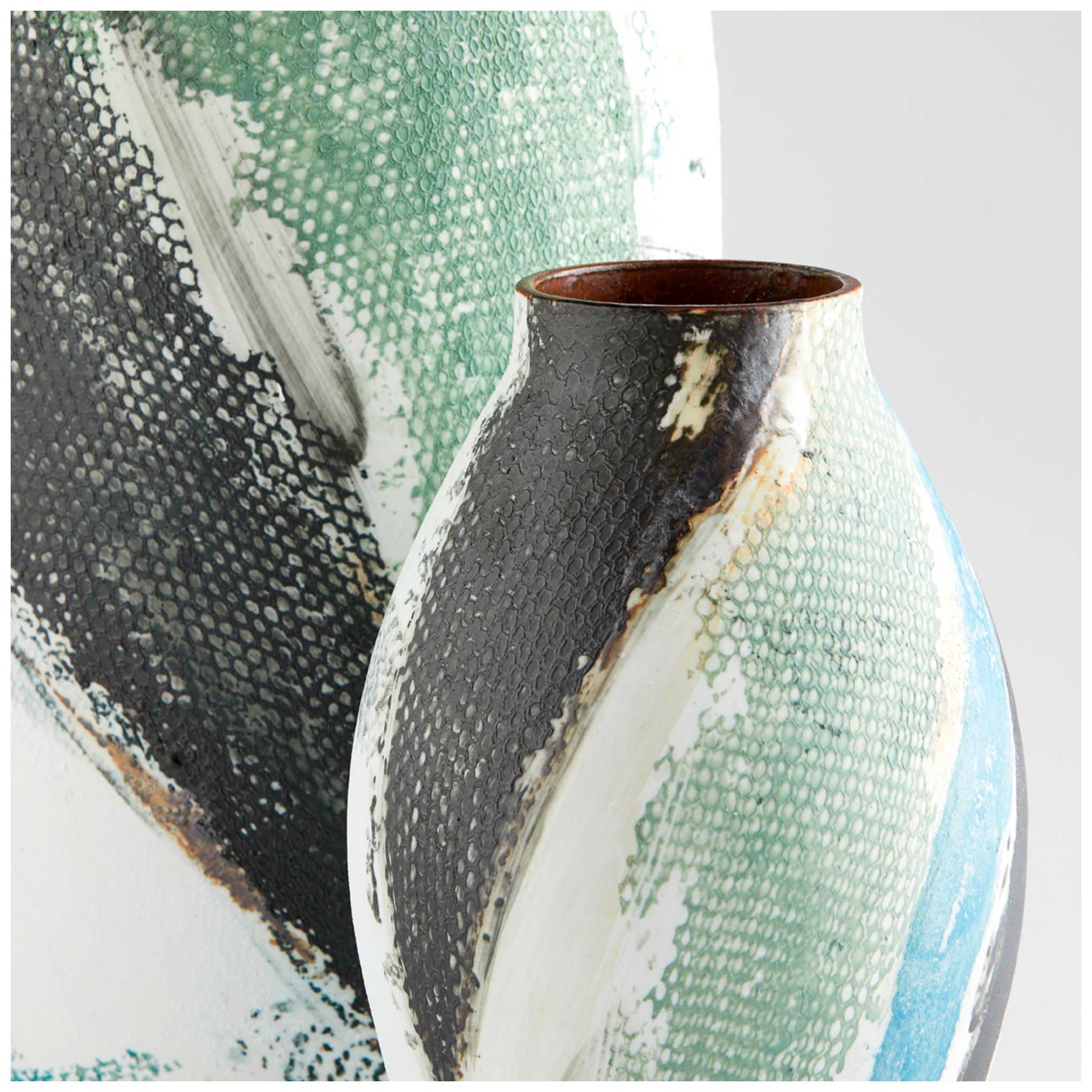 Image 3 Cyan Design Seabrook 11 1/2" High Small Modern Ceramic Vase more views