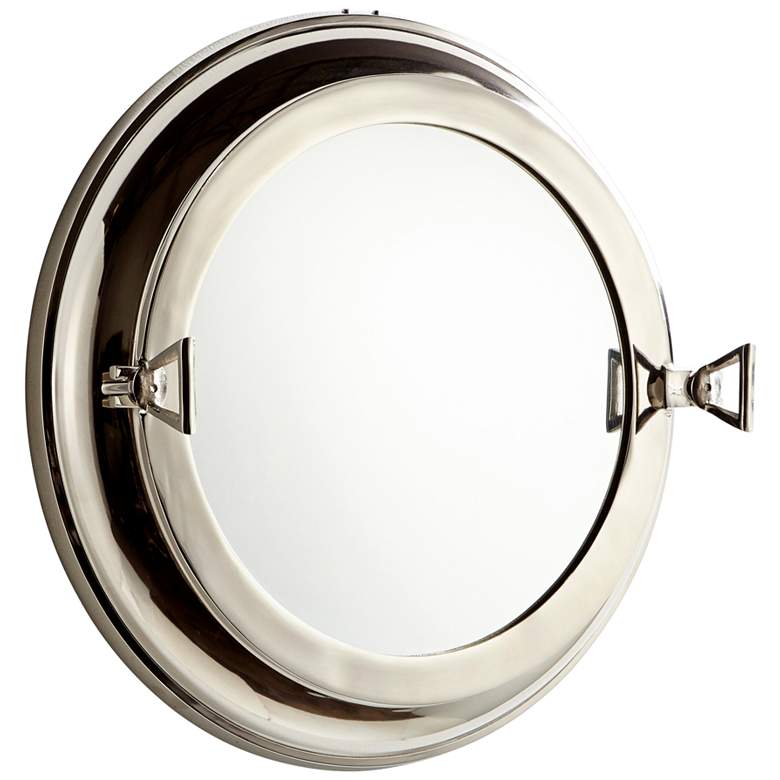Image 1 Cyan Design Seeworthy Nickel 21" Round Wall Mirror
