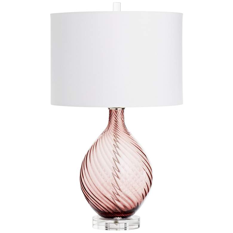 Image 1 Cyan Design Shaylin Blush Glass Table Lamp