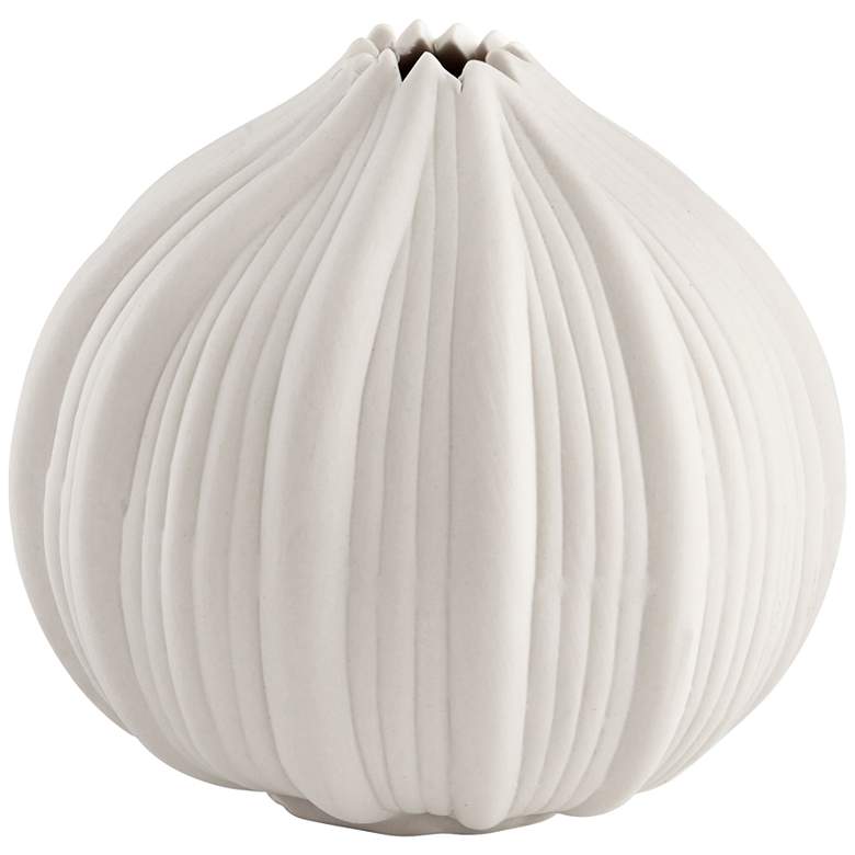 Image 1 Cyan Design Spirit Stem White 5 1/4 inch Wide Large Ceramic Vase