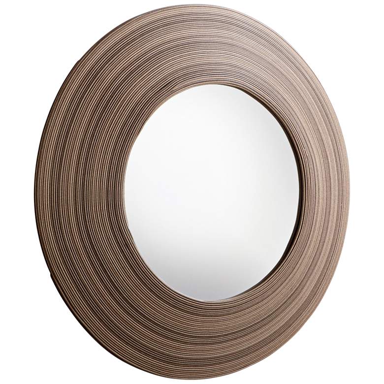 Image 1 Cyan Design Tristian Espresso 35 3/4 inch Round Wall Mirror