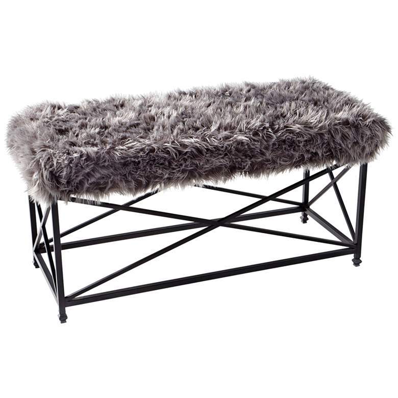 Image 1 Cyan Design Ushanka Graphite and Gray Rectangular Bench