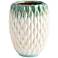 Cyan Design Verdant Sea 8"H Green and White Ceramic Vase