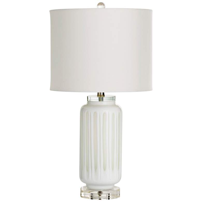 Image 1 Cyan Design Winterton White Glass Table Lamp