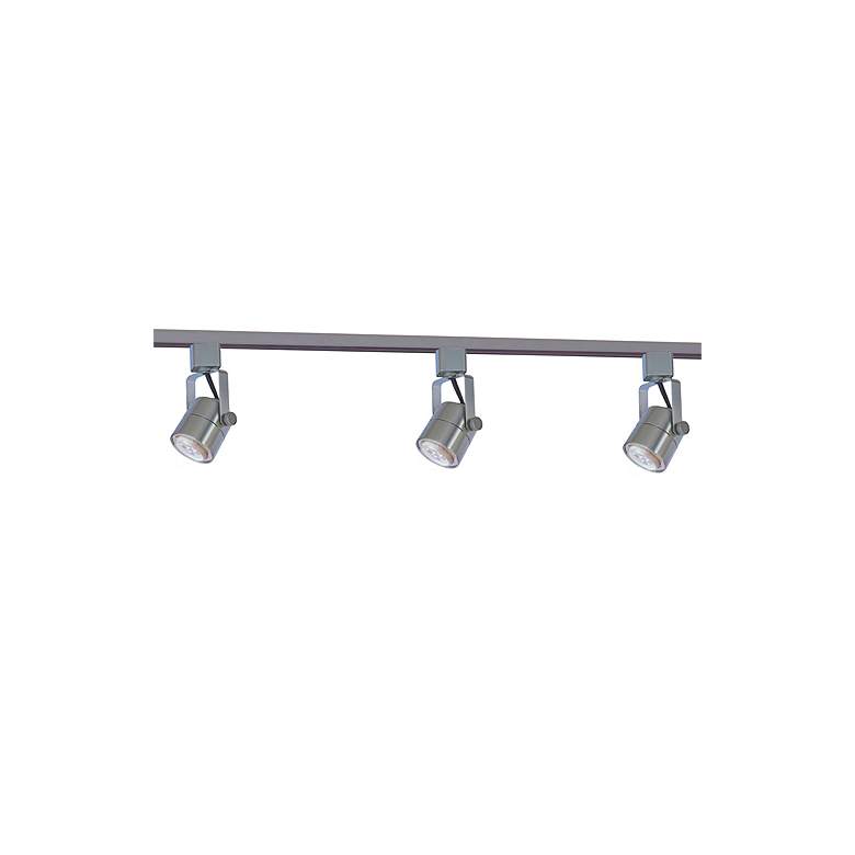 Image 1 Cyber Tech 3-Light Satin Nickel Cylinder 7W LED Track Kit