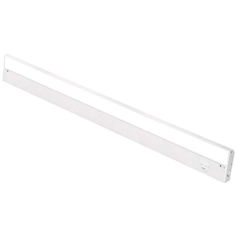 Image 2 Cyber Tech 32 inch Wide White Finish LED Plug-In Under Cabinet Light