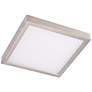 2_Cyber Tech Disk 12" Wide Nickel Finish Square LED Panel Ceiling Light