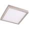 Cyber Tech Disk 12" Wide Nickel Finish Square LED Panel Ceiling Light