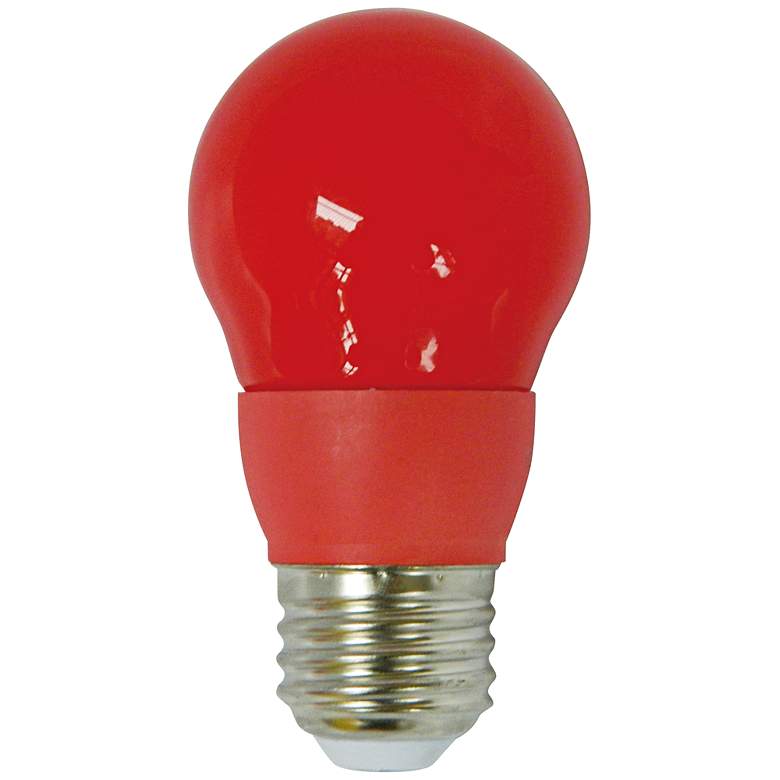 Image 1 Cyber Tech Red 5 Watt A15 LED Party Light Bulb