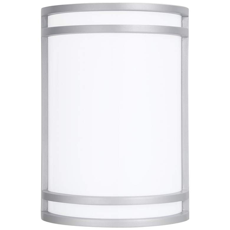 Image 2 Cyber Tech Saturn 10" High Satin Nickel LED Wall Sconce