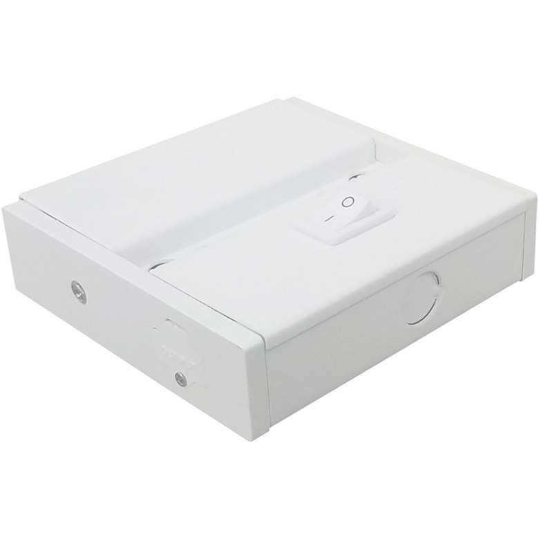 Image 1 Cyber Tech Spark 3 3/4" Wide White Hardwire Switch Box