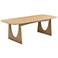 Cybill 94" Wide Natural Ash Wood Rectangular Dining Table