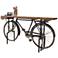 Cycle 72" Wide Natural Reclaimed Wood Bike Gathering Table