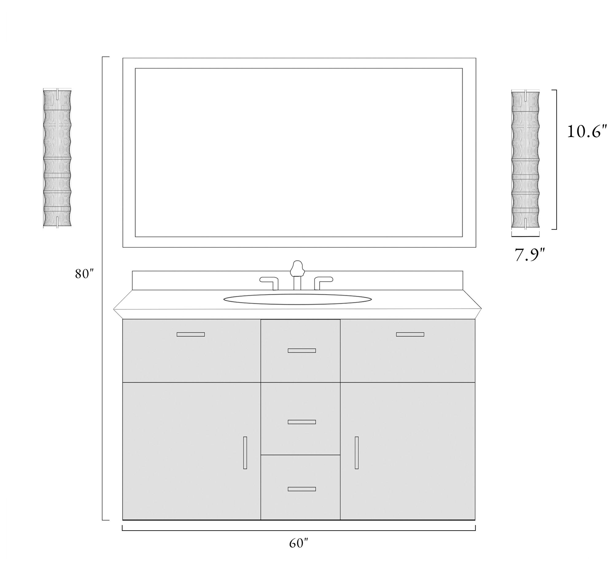Cylberin 1-Light Resin LED Wall Sconces