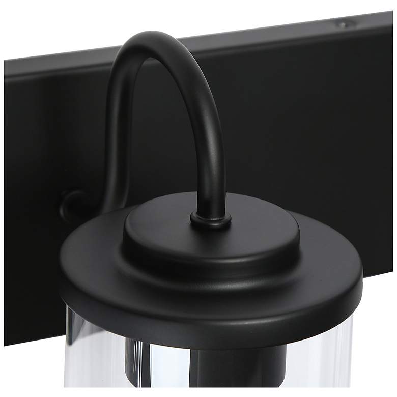 Image 3 Cylin 3-Light Black Bathroom Vanity Light more views