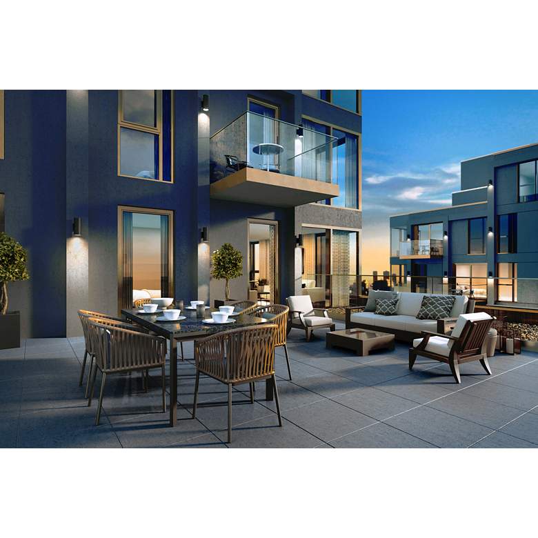 Image 5 Cylinder 12 1/4" High Black Climates LED Outdoor Wall Light more views