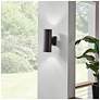 1_Cylinder 12" High Architectural Bronze Outdoor Wall Light